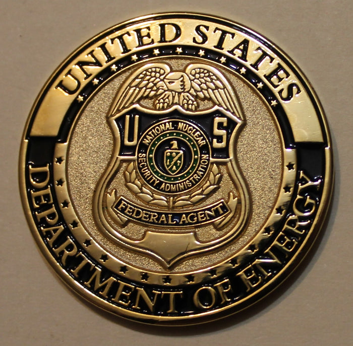 Department of Energy National Nuclear Security Administration Federall Agent Challenge Coin