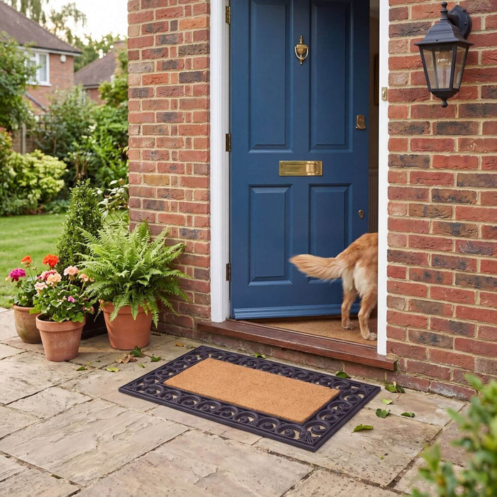 Derby Doormat Insert | Customizable Coir Design Non-slip, easy care mat