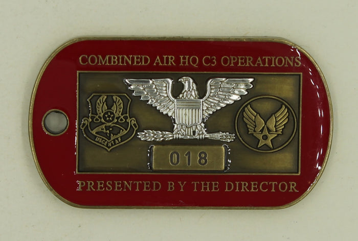 Director of Operations Combined Air Operation Center CAOC ser#018 Challenge Coin