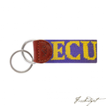 East Carolina Needlepoint Key Fob-Fussbudget.com