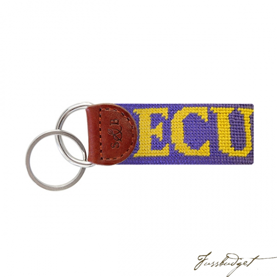 East Carolina Needlepoint Key Fob-Fussbudget.com