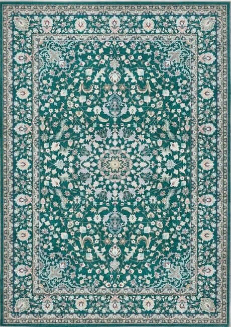 The Rugs Eco-Washable Green Vintage Rug | Soft & Durable