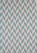 Aqua Chevron Outdoor Rug for Garden | The Rugs