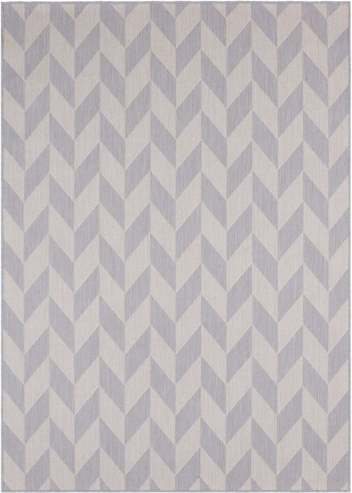 Grey Chevron Outdoor Rug for Garden | The Rugs