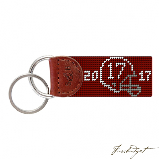 Alabama 2017 National Championship Needlepoint Key Fob-Fussbudget.com