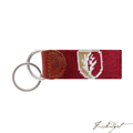Elon Needlepoint Key Fob-Fussbudget.com