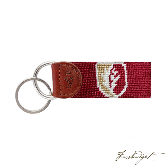 Elon Needlepoint Key Fob-Fussbudget.com