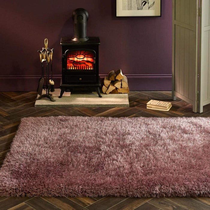 Extravagance Lilac Shaggy Rug | 60's Glamour Style |The Rugs