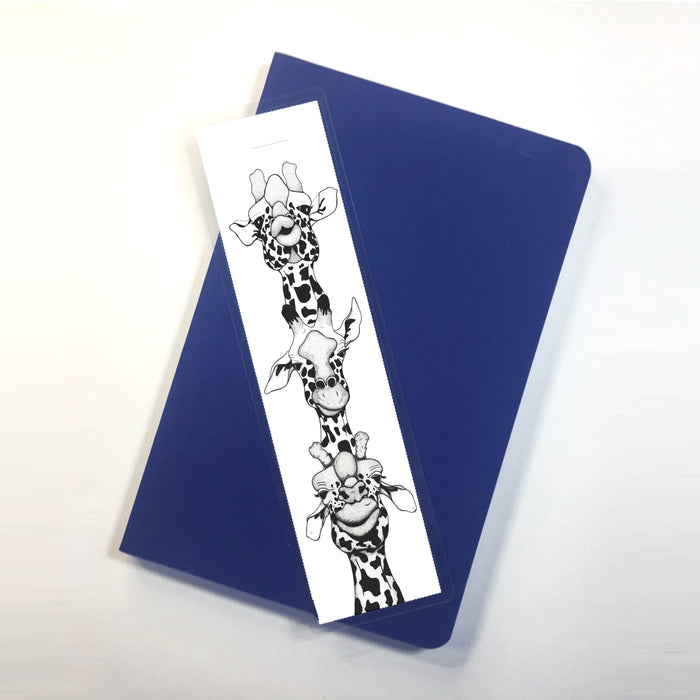 PinkPolish Design Bookmarks "Family Giraffe" 2-Sided Bookmark