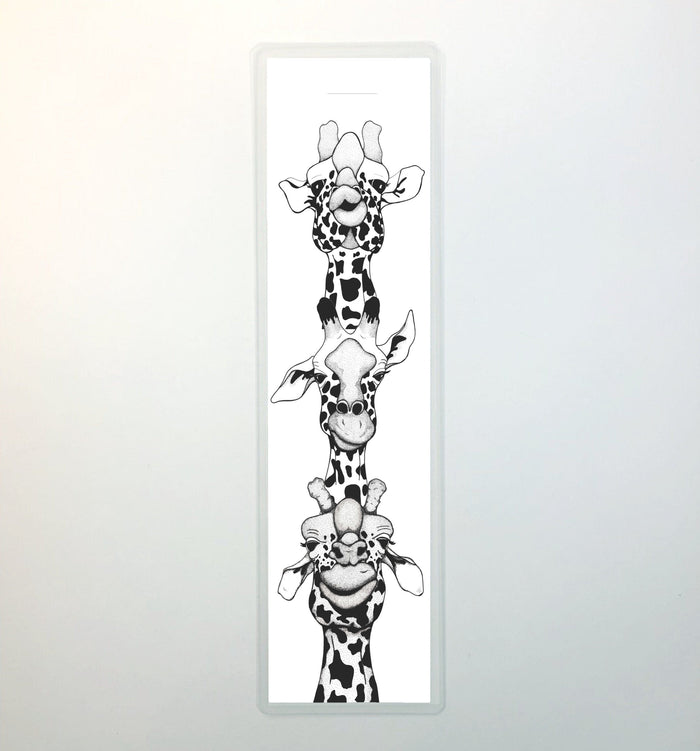 PinkPolish Design Bookmarks "Family Giraffe" 2-Sided Bookmark