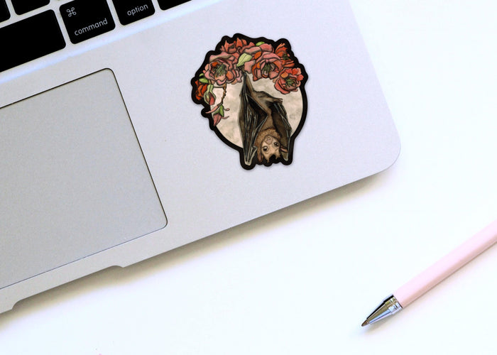 PinkPolish Design Stickers "Feeling Batty" Vinyl Die Cut Sticker