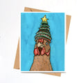 PinkPolish Design Note Cards Copy of "Ms. Cluck" Handmade Notecard