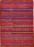 The Rugs Fine Striped Design Wool Rug - Quality Hand-Loomed