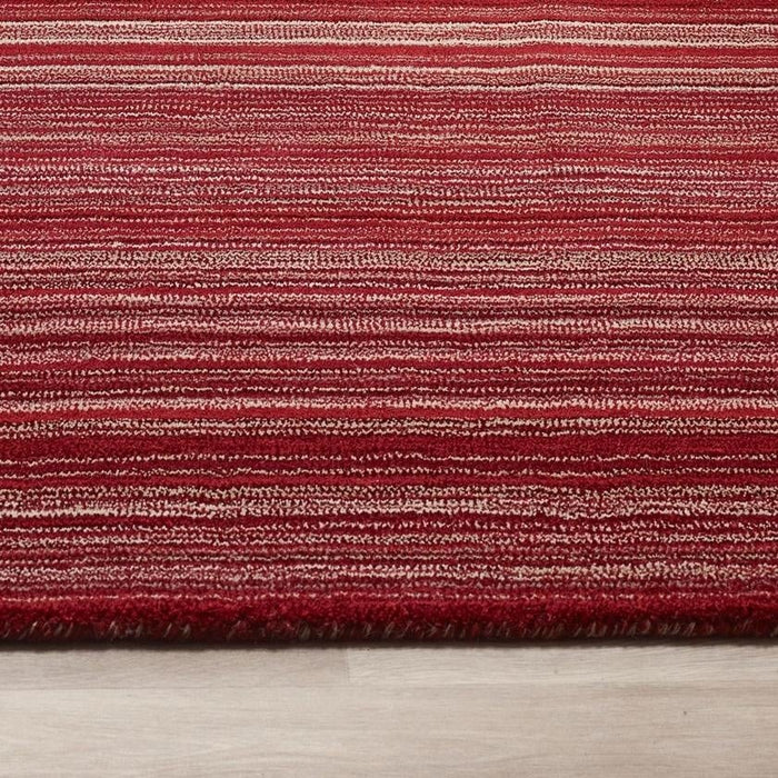 The Rugs Fine Striped Design Wool Rug - Quality Hand-Loomed
