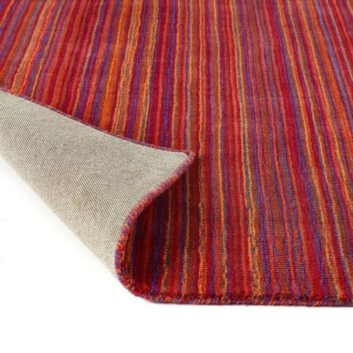 The Rugs Fine Striped Design Wool Rug - Quality Hand-Loomed