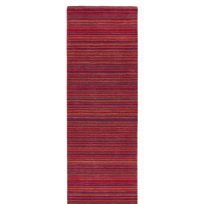 The Rugs Fine Striped Design Wool Rug - Quality Hand-Loomed