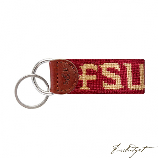 Florida State Needlepoint Key Fob-Fussbudget.com