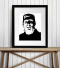 PinkPolish Design Art Prints "Frankenstein's Monster"  Digital Drawing: Art Print
