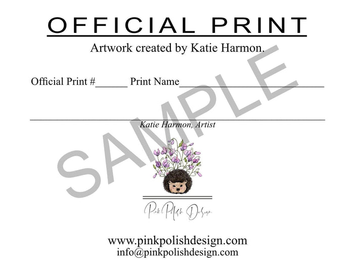 PinkPolish Design Art Prints "Frog Celebration" Watercolor Painting: Art Print