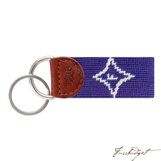 Furman Needlepoint Key Fob-Fussbudget.com