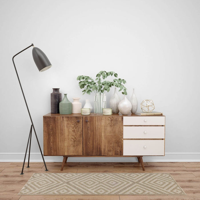 Beige Jute-Look Washable Rugs | Stylish & Easy-Clean