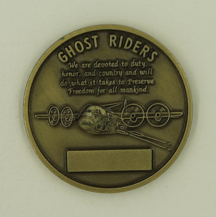 Ghost Riders Spectre AC-130 Gunship Special Ops Bronze Air Force Challenge Coin