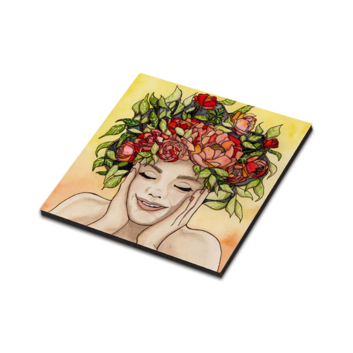 PinkPolish Design Magnets "Giddy"  Wood Refrigerator Magnet