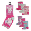Girls 3pk Socks -Rainbow/Unicorn (PK12) (0-0 to 3-5.5) SK1413