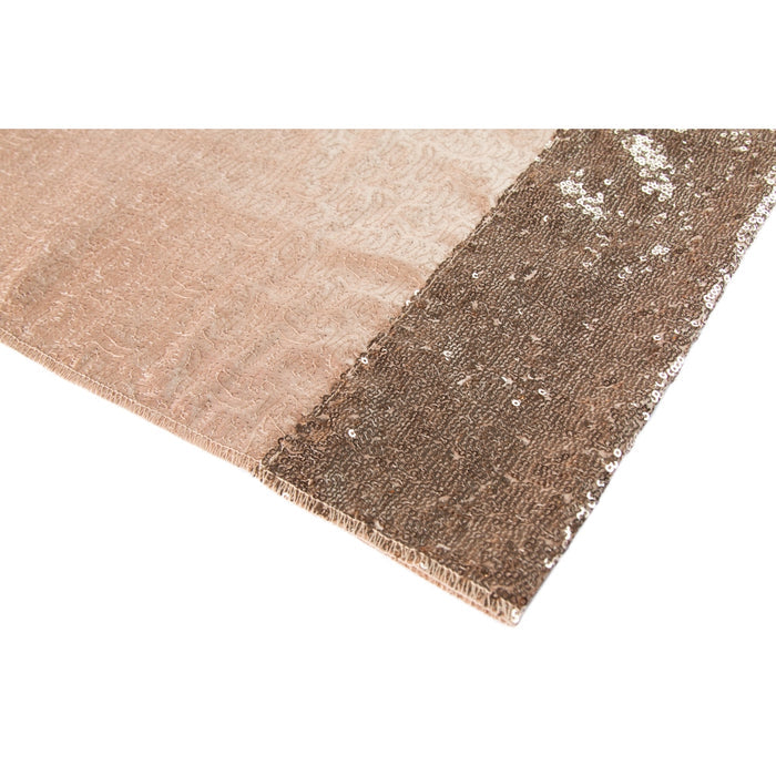 Glitz Sequin 10ft H x 52" W Drape/Backdrop panel - Champagne - CV Linens