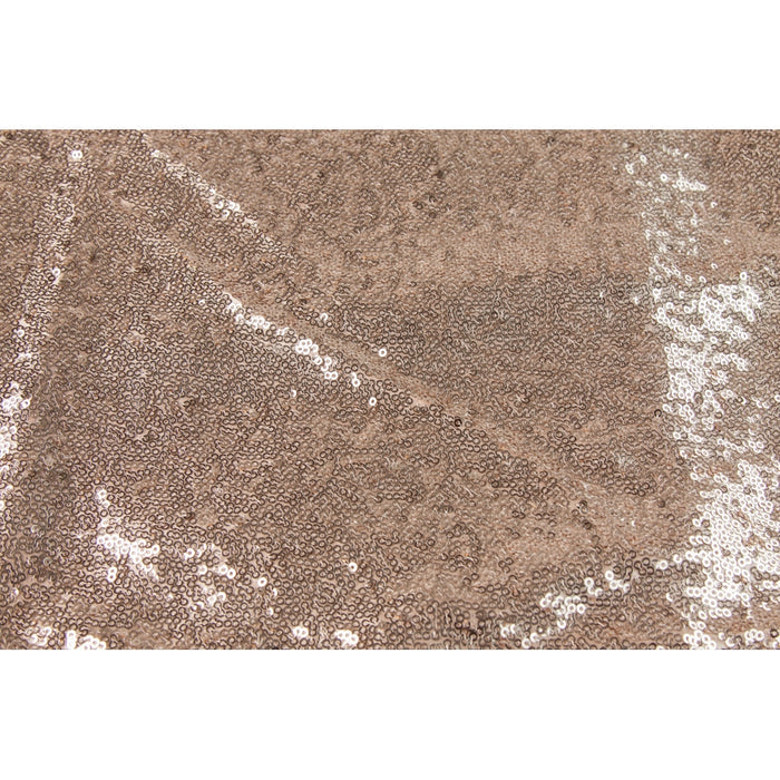 Glitz Sequin 10ft H x 52" W Drape/Backdrop panel - Champagne - CV Linens