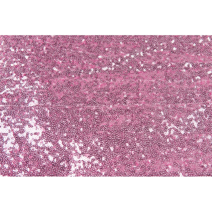Glitz Sequin 10ft H x 52" W Drape/Backdrop panel - Pink - CV Linens