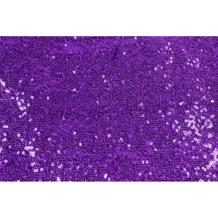 Glitz Sequin 10ft H x 52" W Drape/Backdrop panel - Purple - CV Linens