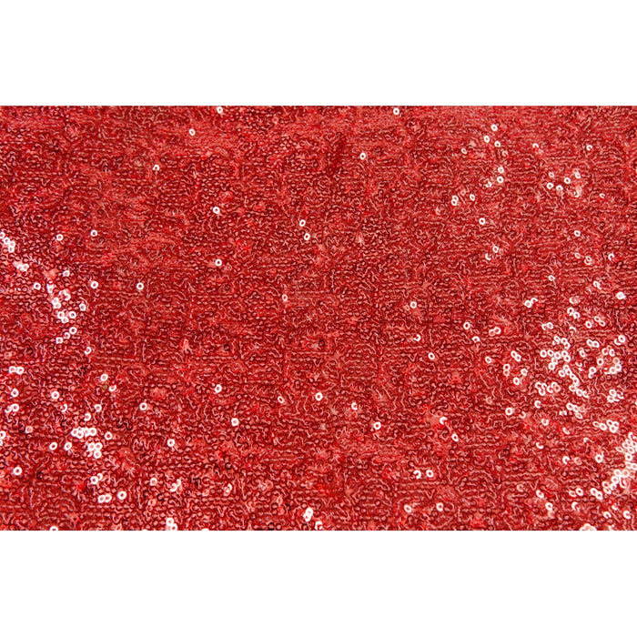 Glitz Sequin 10ft H x 52" W Drape/Backdrop panel - Red - CV Linens