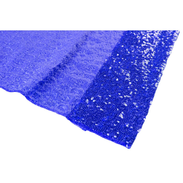 Glitz Sequin 10ft H x 52" W Drape/Backdrop panel - Royal Blue - CV Linens