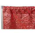 Glitz Sequin 12ft H x 52" W Drape/Backdrop panel - Red - CV Linens