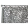 Glitz Sequin 12ft H x 52" W Drape/Backdrop panel - Silver - CV Linens
