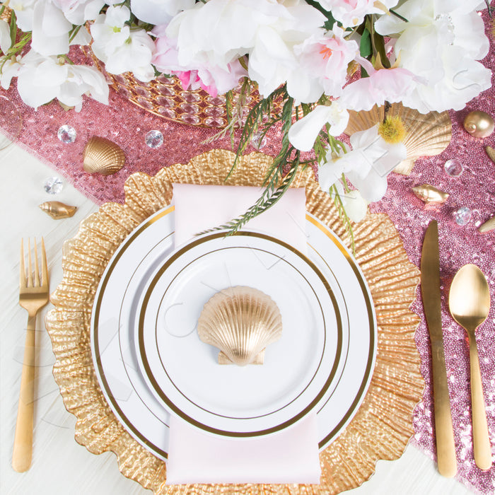 Glitz Sequin Table Runner - Pink - CV Linens