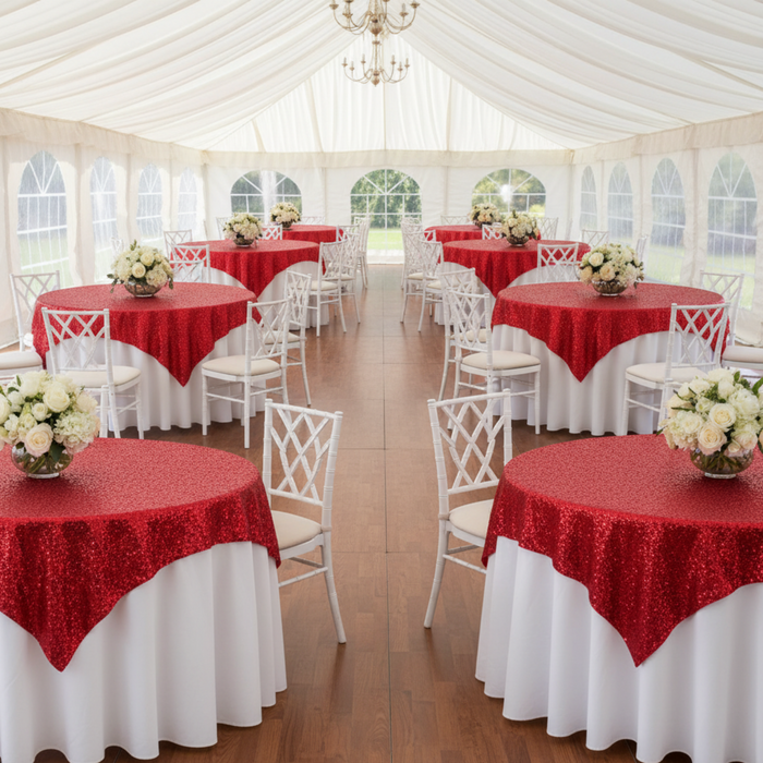 Outdoor Garden Tent Round Tables