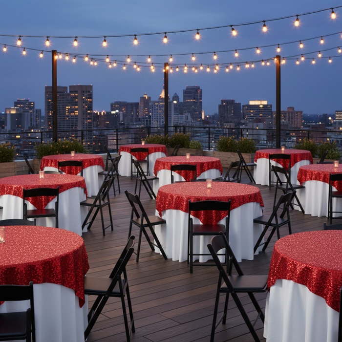 Outdoor Rooftop Round Tables