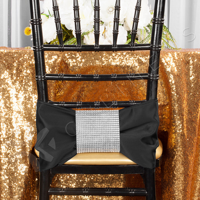 Glitz Sequins 108" Round Tablecloth - Gold - CV Linens