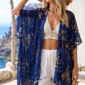 Gold-foil Tassel Shawl Women's Jacket