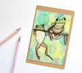 PinkPolish Design Notebook "Hanging Out" Frog Inspired Notebook / Sketchbook / Journal