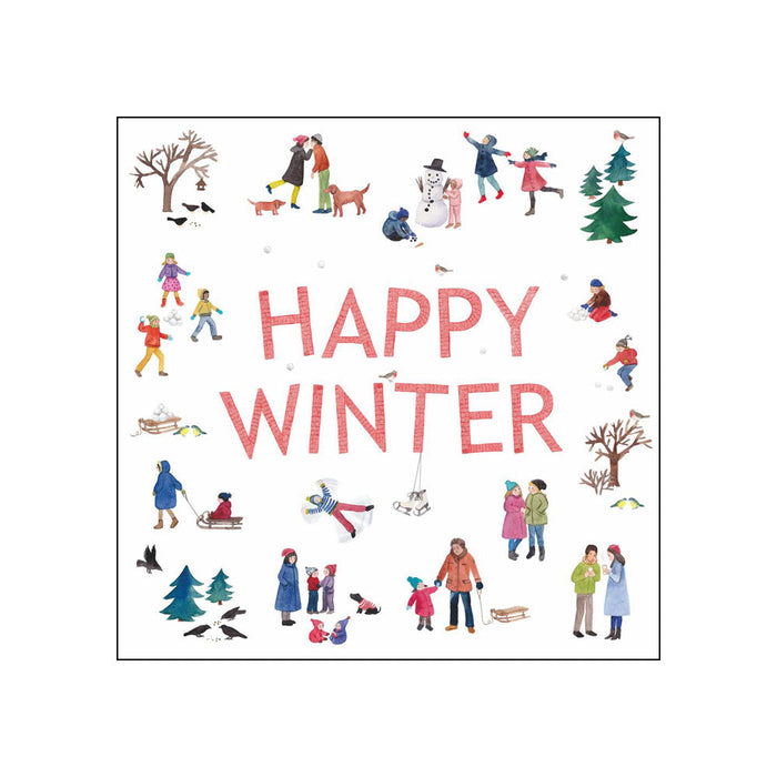 Happy Winter • Beverage Napkins