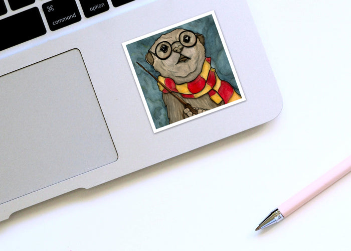 PinkPolish Design Stickers "Harry Otter"  Vinyl Square Sticker