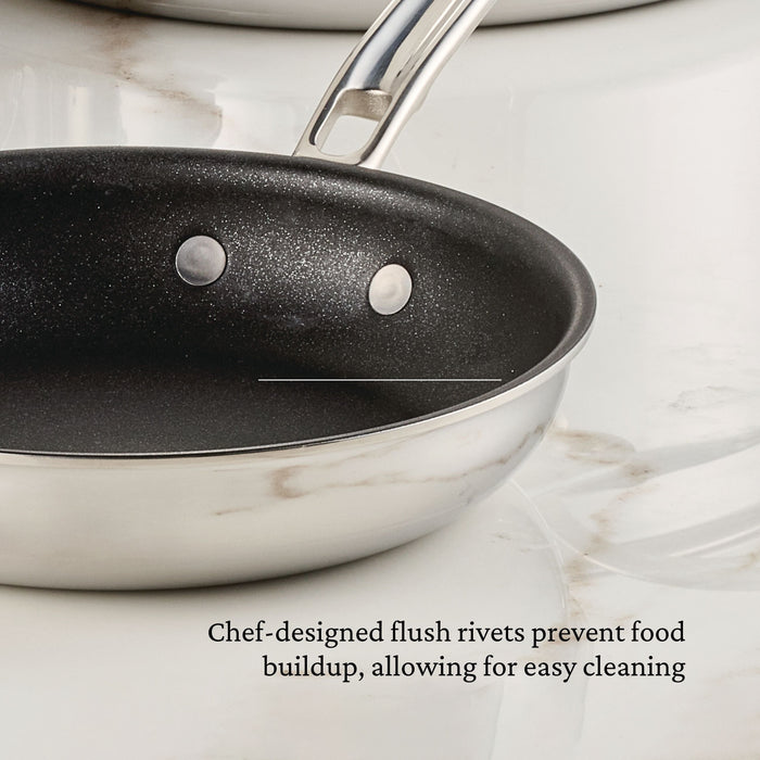 ProBond® Luxe 11" Professional Clad Stainless Steel Skillet with TITUM Nonstick