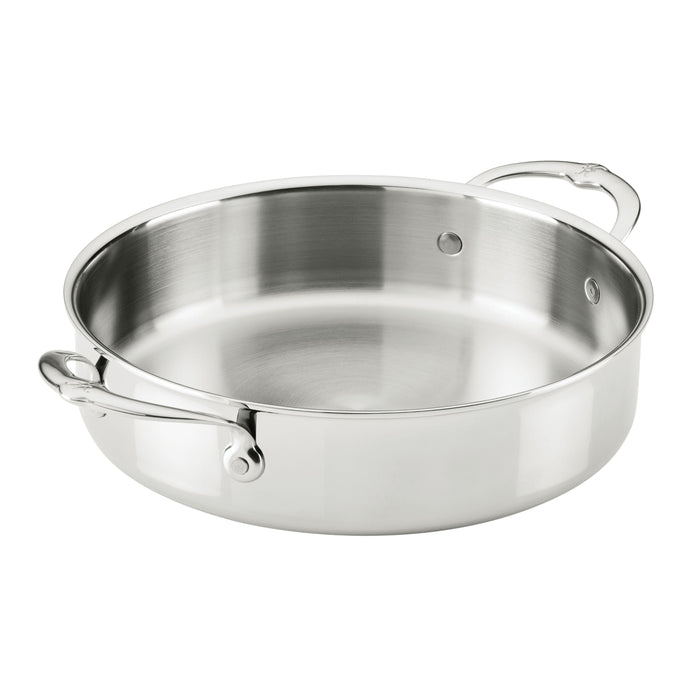 Hestan ProBond® Luxe 6-Quart Polished Professional Clad Stainless Steel Rondeau with Lid