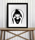 PinkPolish Design Art Prints "Hexed"  Digital Drawing: Art Print