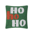 Ho Ho Ho Green Hook Pillow