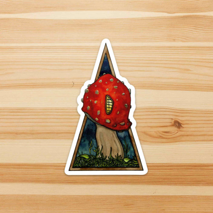 PinkPolish Design Stickers "Home Sweet Mushroom" Vinyl Die Cut Sticker