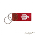 Indiana University Needlepoint Key Fob-Fussbudget.com